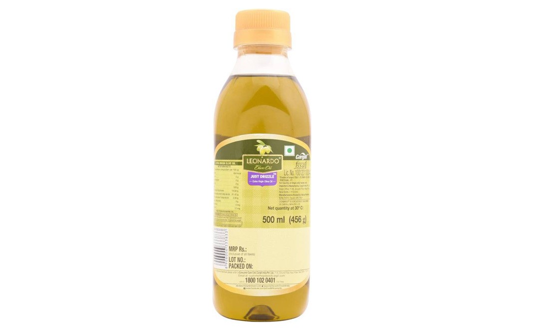 Leonardo Extra Virgin Olive Oil, Just Drizzle   Bottle  500 millilitre